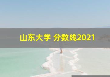 山东大学 分数线2021